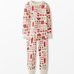Hanna Andersson Christmas pyjamas - holiday baking print - 2 piece thermal 6-7